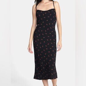 RVCA Phoebe Midi Dress | Black